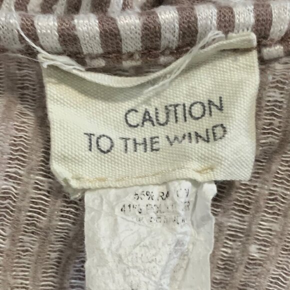 Caution To The Wind Wrap Midi Dress Cap Sleeve Ribbed Size Medium - Picture 10 of 16